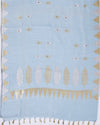 Swagat Toran Sky Blue Matka Georgette Saree