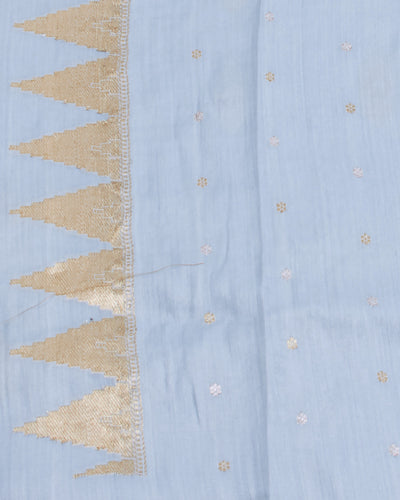 Swagat Toran Sky Blue Matka Georgette Saree