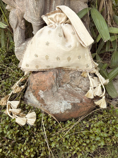 Swarnim Gold Brocade Potli