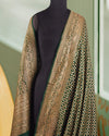 Heer Dark Green Crepe silk Saree