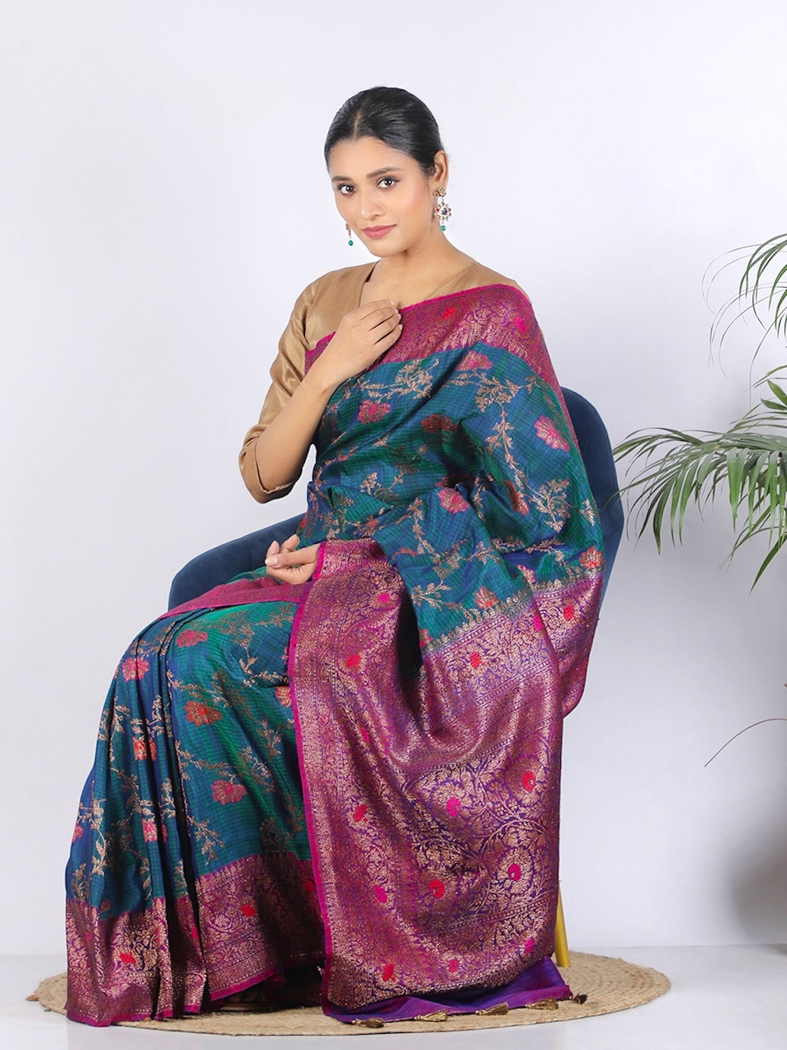 Mayuri Peacock Tussar Silk Saree