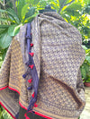 Malvika Grey Katan Silk Brocade Dupatta
