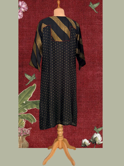 Black Kalamkari Matka Georgette Kurta