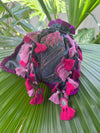 Magical Garden Grey & Magenta Cotton Potli