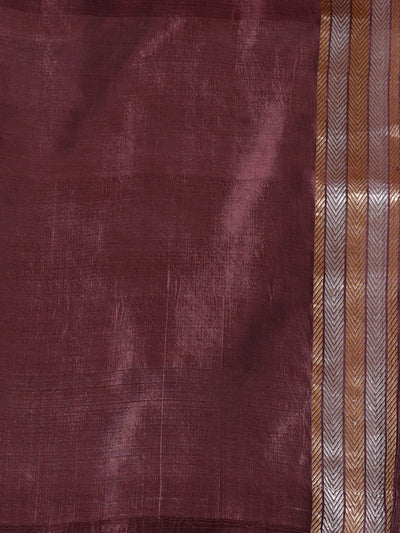 Gautami Brown Chinya Silk Saree