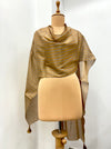Gold Stripe Tissue Stole