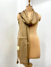 Gold Stripe Tissue Stole