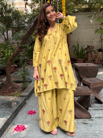 Tanvi Yellow Coord Set