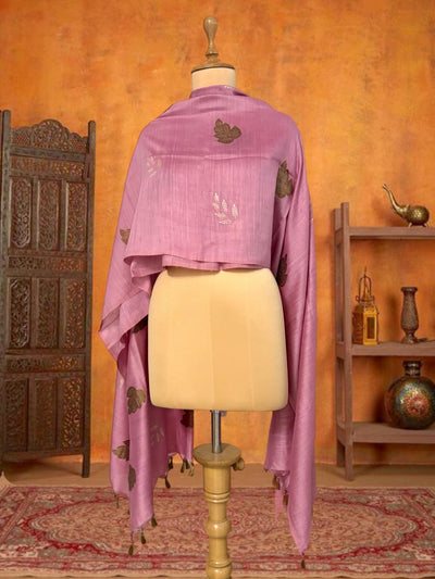 Kumudini Pink Matka Georgette Dupatta