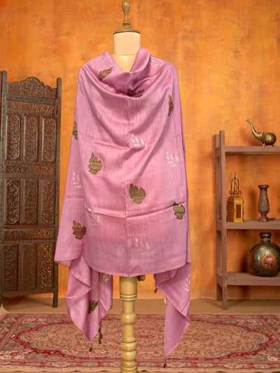 Kumudini Pink Matka Georgette Dupatta