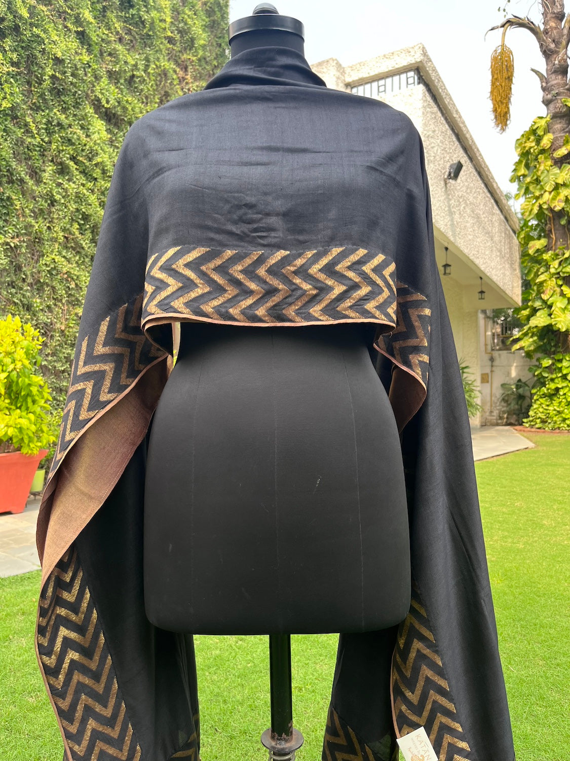 Black Matka Georgette Dupatta