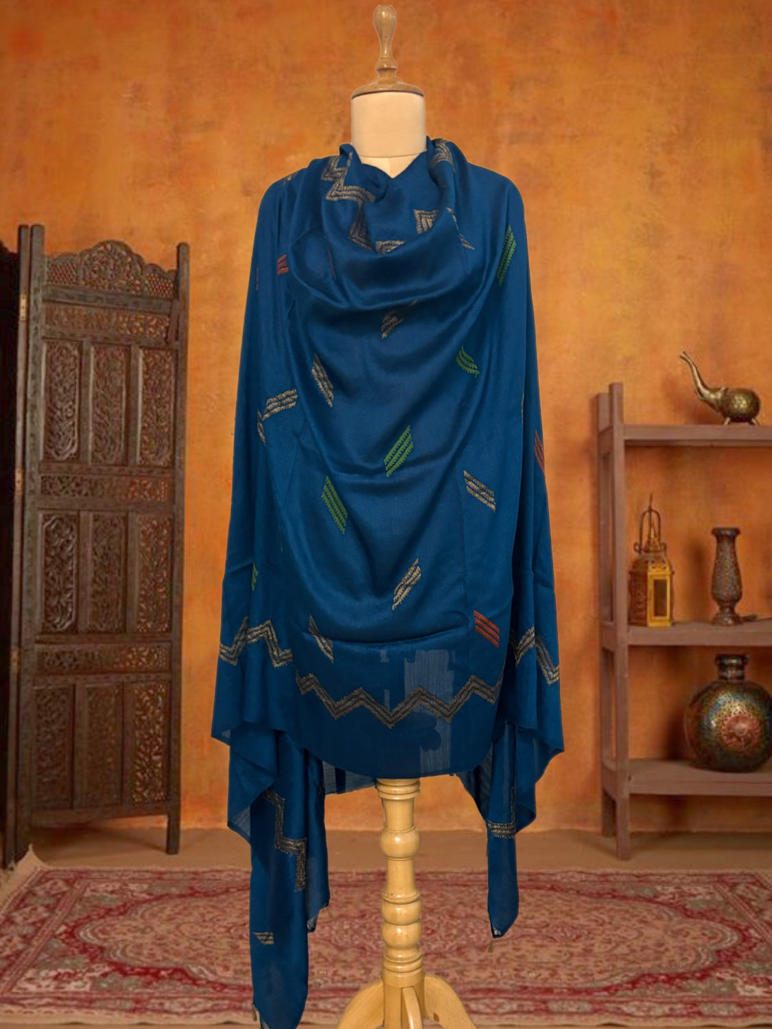 Kainaat Blue Matka Georgette Dupatta
