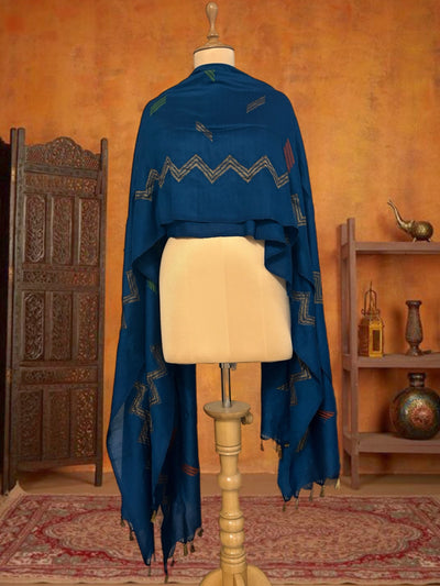 Kainaat Blue Matka Georgette Dupatta