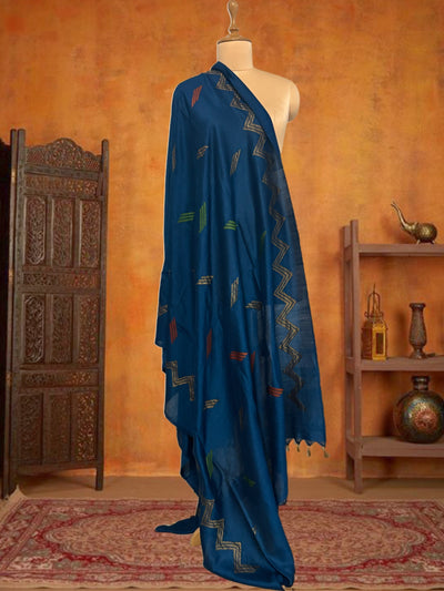 Kainaat Blue Matka Georgette Dupatta