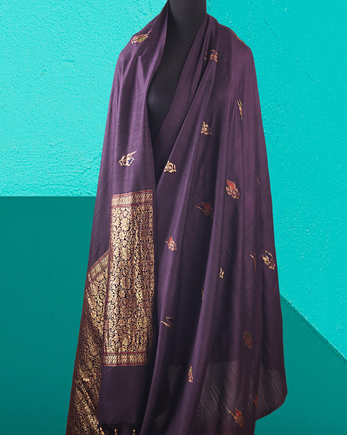 Coorg Coffee Brown Matka Georgette Saree
