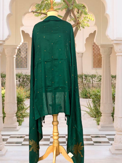 Palm Tree Green Matka Georgette Dupatta