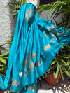 Padmakshi Blue Matka Georgette Dupatta