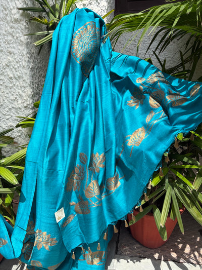 Padmakshi Blue Matka Georgette Dupatta