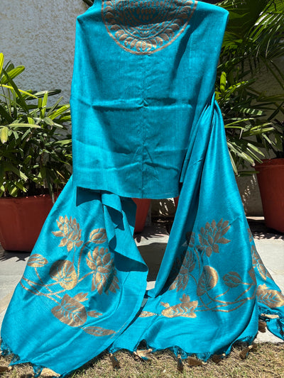 Padmakshi Blue Matka Georgette Dupatta
