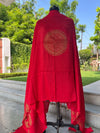 Padmamukhi Red Matka Georgette Dupatta