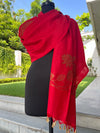 Padmamukhi Red Matka Georgette Dupatta