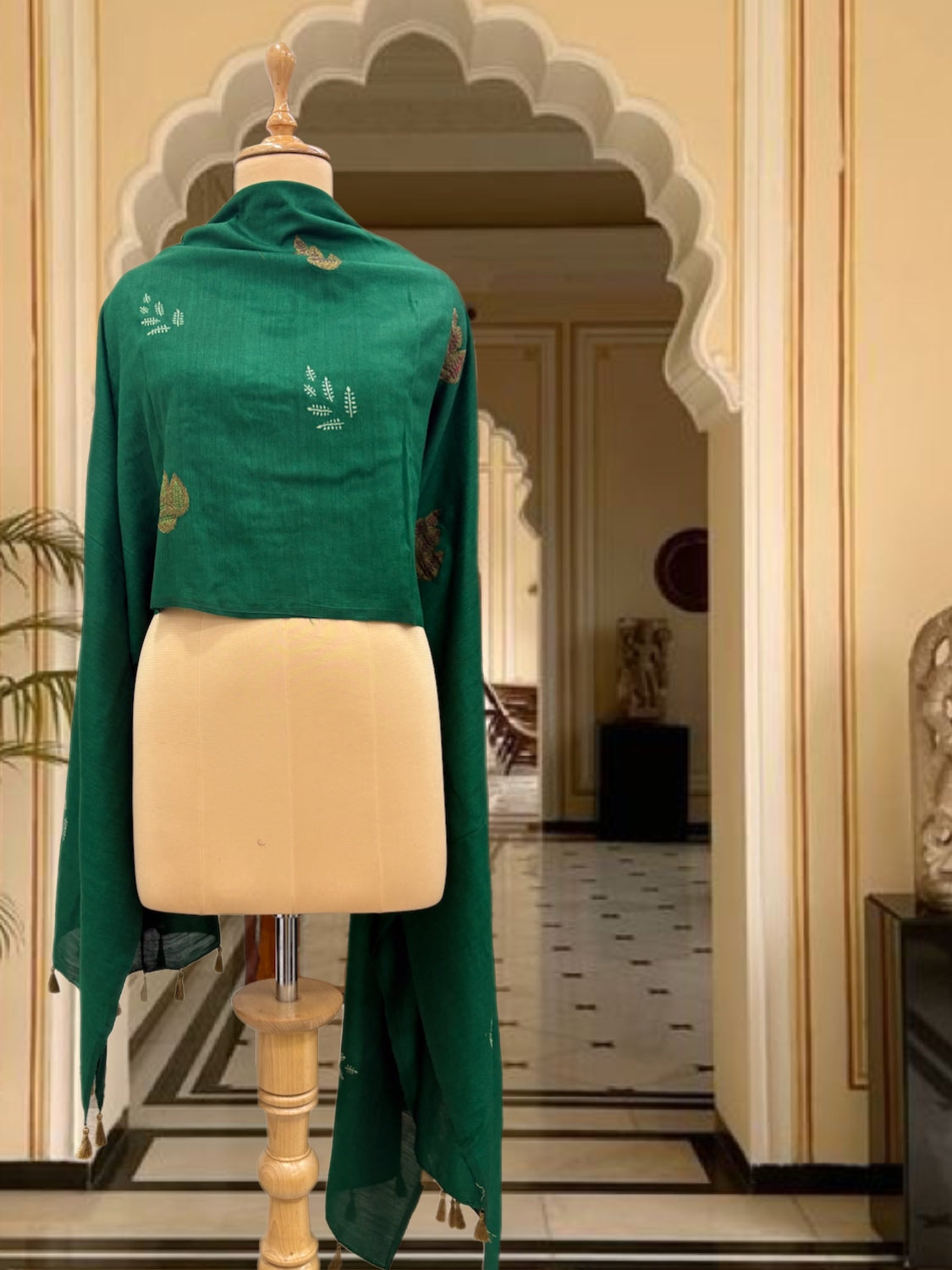 Amrapali Green Matka Georgette Dupatta