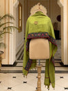 Zanskar Green Kashmiri Jamavar Matka Georgette Dupatta