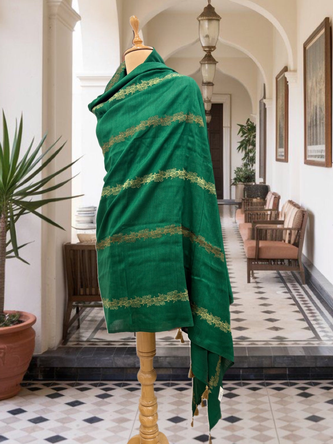Kainat Green Matka Georgette Dupatta