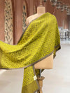 Lemon Sorbet Matka Georgette Stole Dupatta