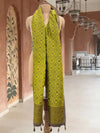 Lemon Sorbet Matka Georgette Stole Dupatta