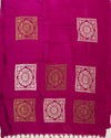Mandapa Magenta Matka Georgette Saree