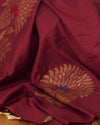 Kalpataru Maroon Matka Georgette Saree