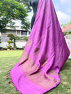 Mauve Lilac Mughal Matka Georgette Dupatta