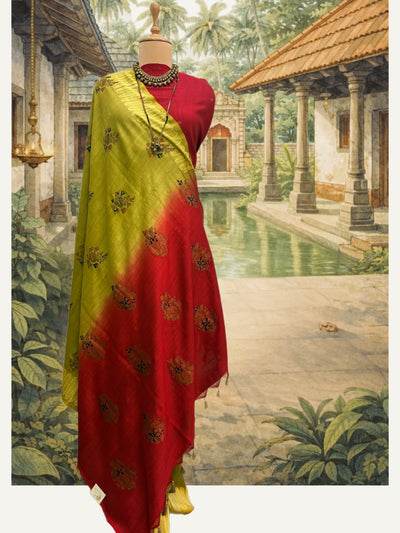 Pushkar Mehendi Green Shibori Matka Georgette Saree