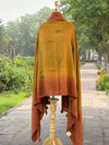 Mustard & Rust Shaded Matka Georgette Dupatta