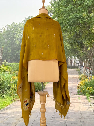 Mustard Matka Georgette Dupatta