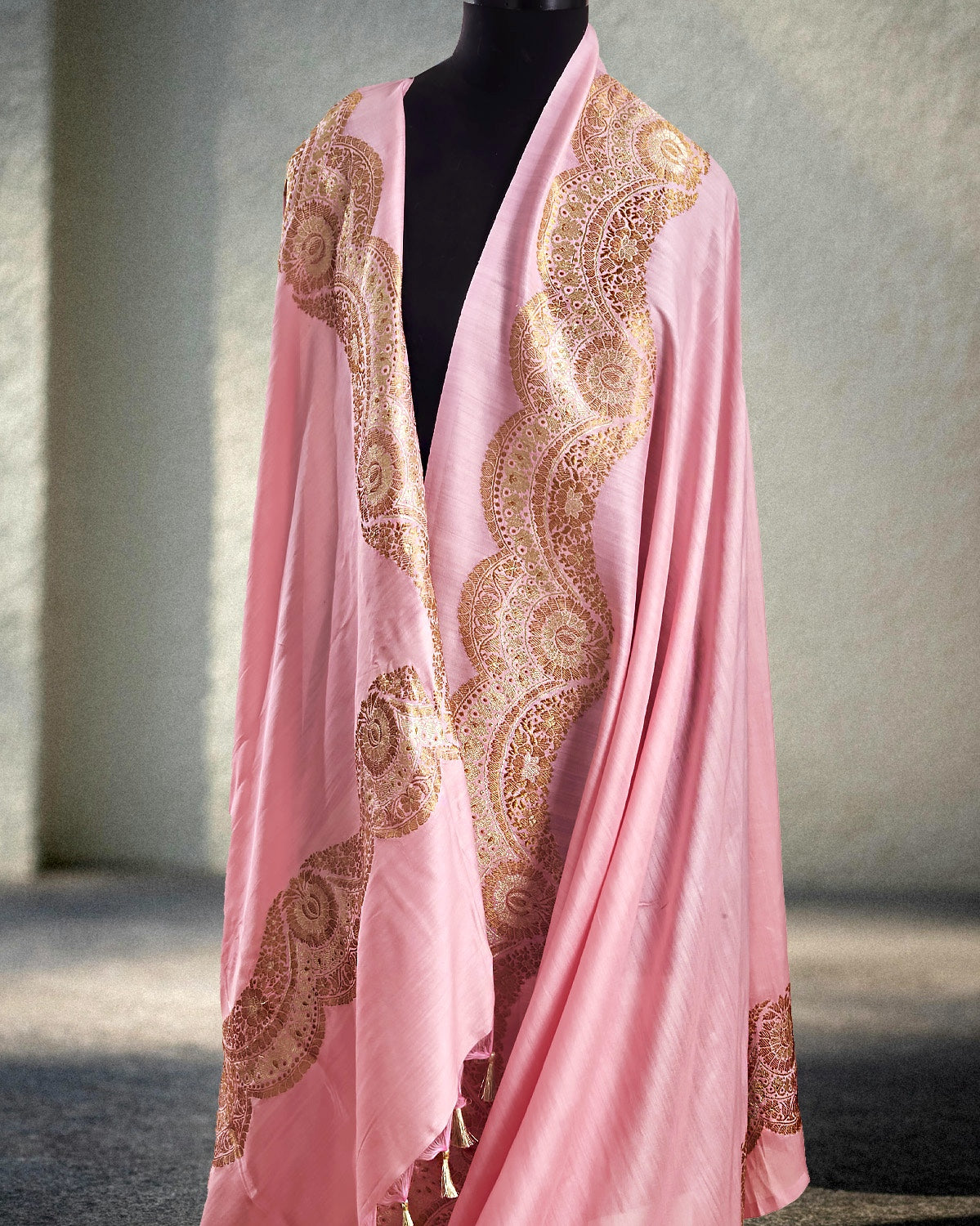 Alaknanda Pink Matka Georgette Saree