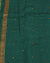 Chinar Mint Green Matka Georgette Border Saree