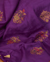 Kannagi Purple Matka Georgette Saree