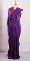 Kannagi Purple Matka Georgette Saree