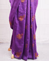Kannagi Purple Matka Georgette Saree