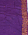 Kannagi Purple Matka Georgette Saree