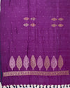 Kaushiki Purple Matka Georgette Saree