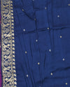 Kaushiki Purple Matka Georgette Saree