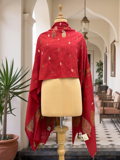 Himani Red Matka Georgette Dupatta