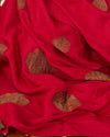Kalyan Red Boota Matka Georgette Saree