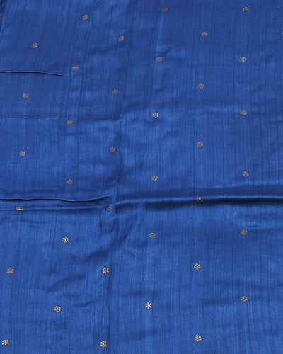 Chariot Blue Matka Georgette Saree