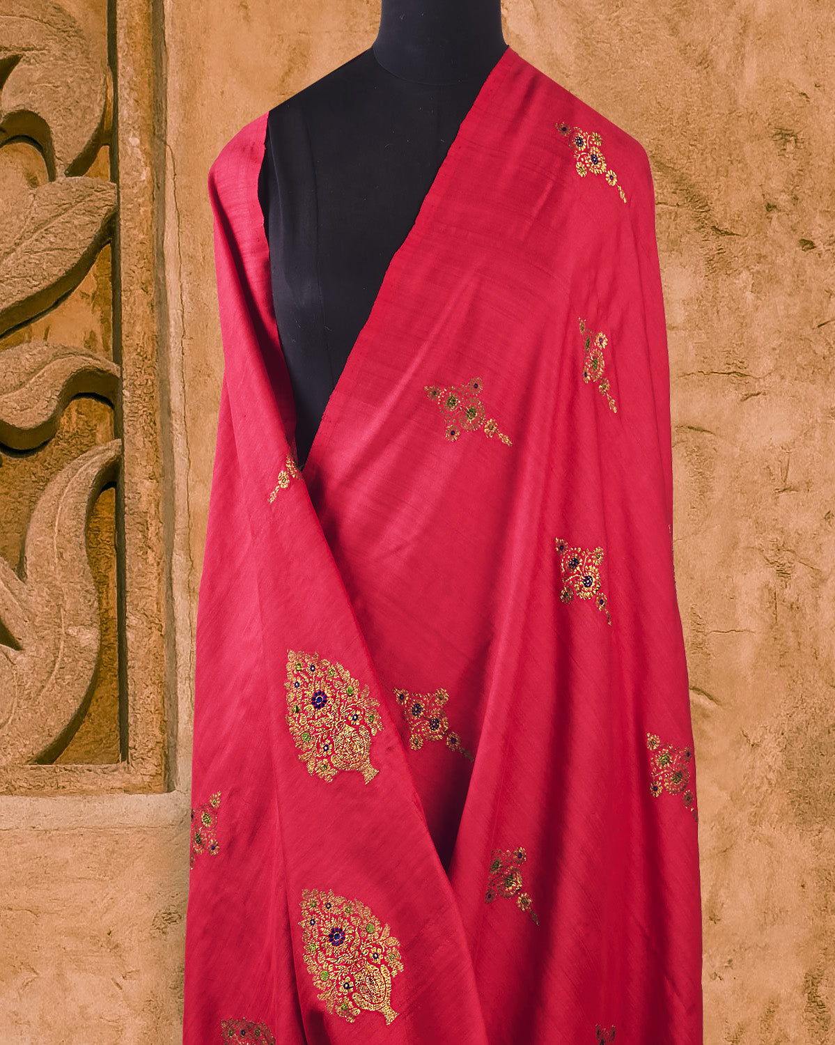 Vijaya Ranjani Ruby Matka Georgette Saree