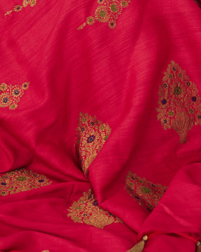 Vijaya Ranjani Ruby Matka Georgette Saree