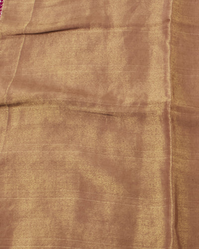Vanki Rust Matka georgette Saree